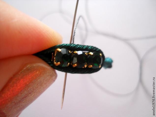 ​Мастер-класс по созданию сутажного кулона "Весенний букетик": часть 5