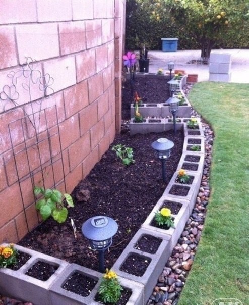 Применение бетонных блоков на даче