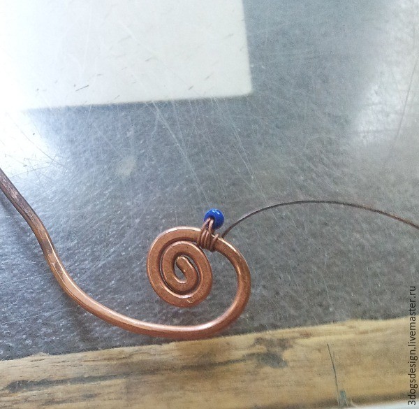 ​Wire wrap начинающим: простые, но эффектные серьги в стиле этно, часть 2