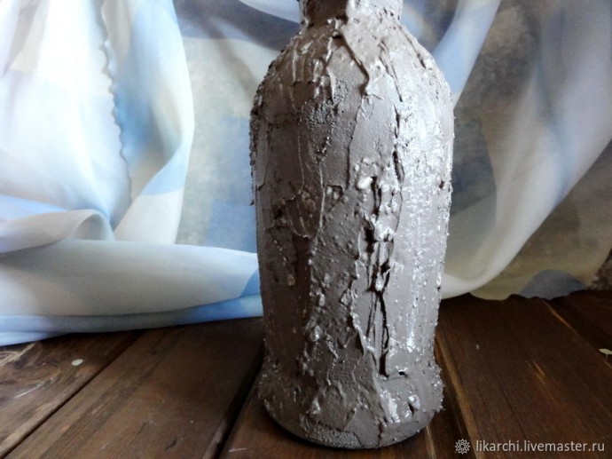 Декорируем стеклянную бутылку: часть 1