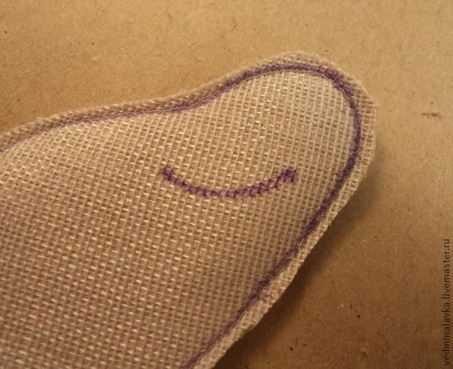 Текстильная брошь-мотылек