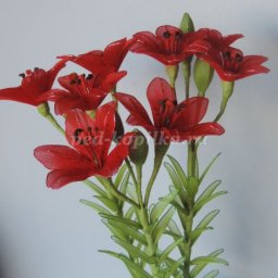 Лилия из капрона и проволоки: часть 2