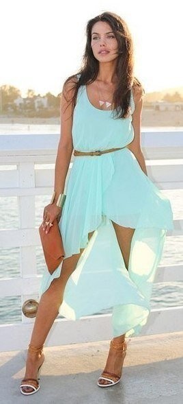 Моделирование платья с перепадом длины юбки