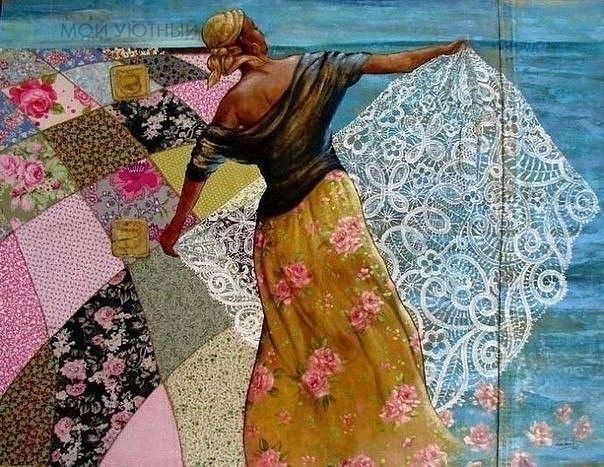 ​Невероятные картины из ткани