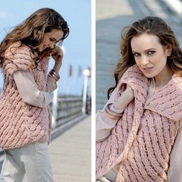 Жилет с воротником