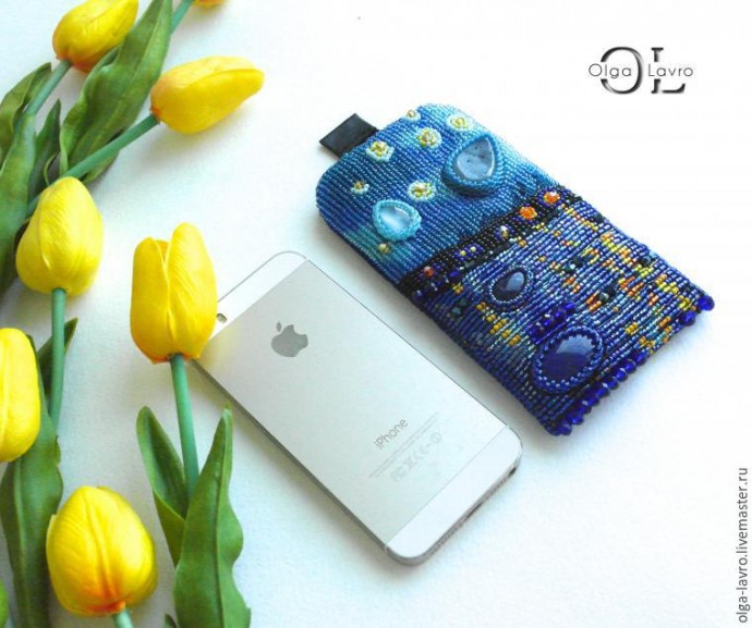 Чехол для телефона по мотивам картины Ван Гога "Звёздная ночь над Роной" Чехол для телефона по мотивам картины Ван Гога "Звёздная ночь над Роной"