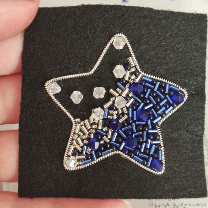 Делаем брошь из бисера звезду: часть 2 Делаем брошь из бисера звезду: часть 2
