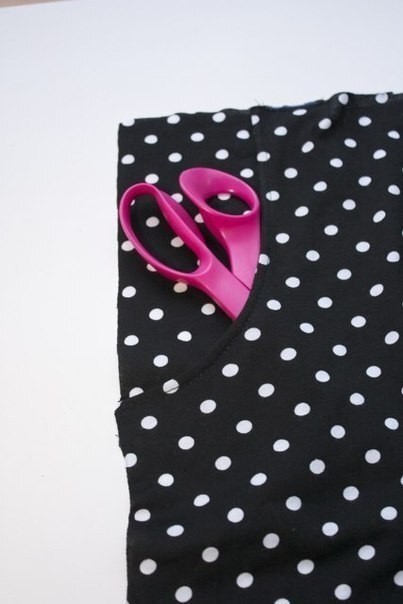 Изготовление кармана в платье или юбке