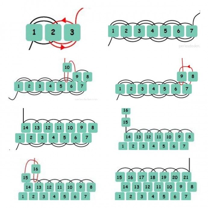 Кирпичный стежок