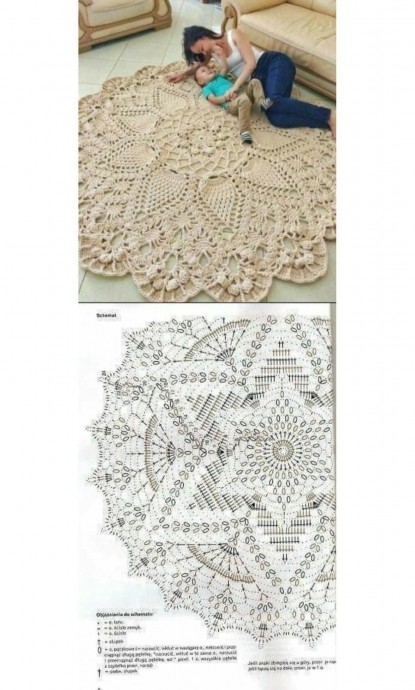 Коврики крючком