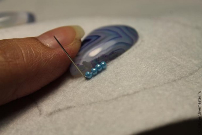 ​Вышиваем шикарное колье "Зазеркалье": часть 2