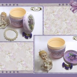 Мастер-класс: делаем шкатулочку "Фиалковая нежность"