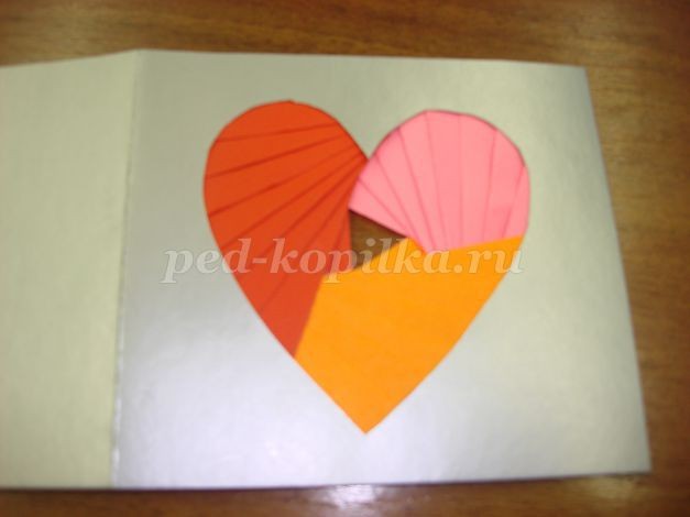 Открытка в технике айрис-фолдинг "Сердечко": часть 2 Открытка в технике айрис-фолдинг "Сердечко": часть 2