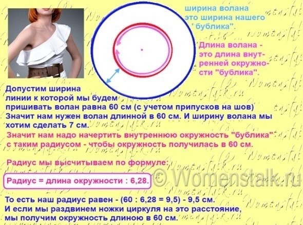 Шьем воланы