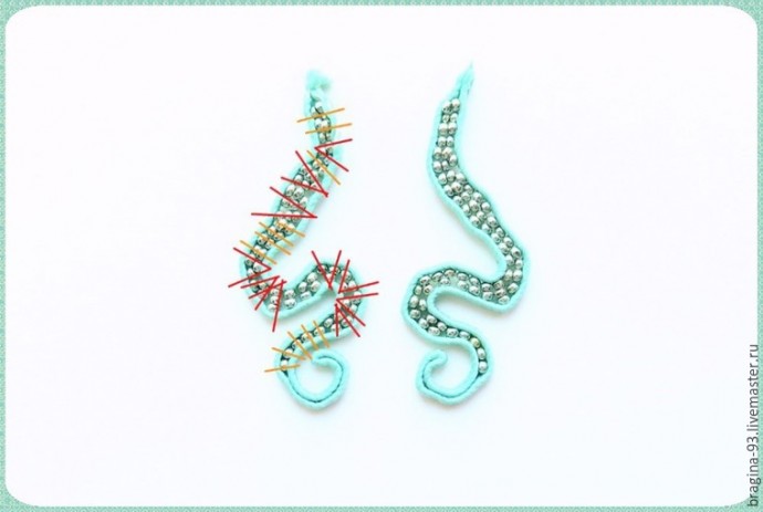 ​Создаем брошь в виде осьминога: часть 2
