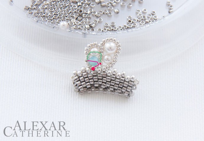 ​Колье "Бегущая по волнам": часть 2