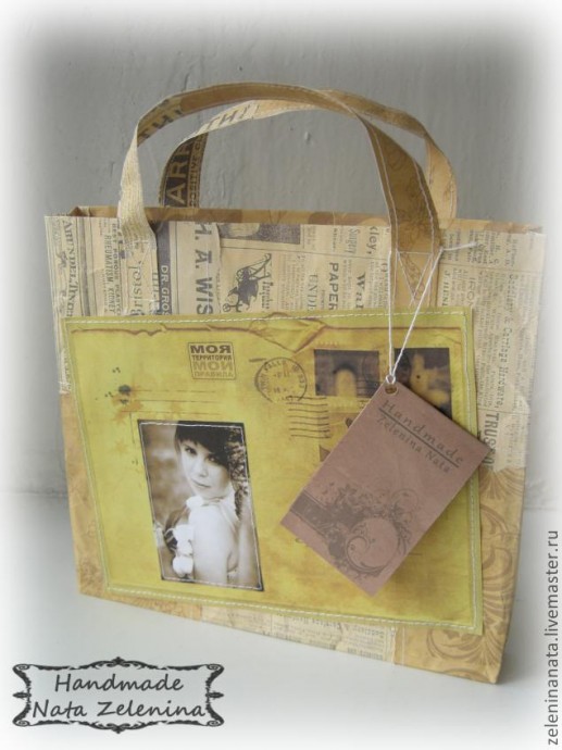 Креативная упаковка или "Как я шила бумажный пакет": часть 2