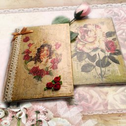 Декорируем обложку блокнота в винтажном стиле: часть 4