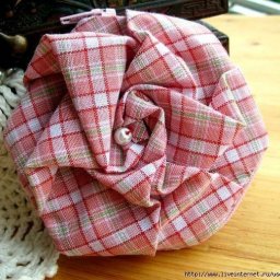 Мастер-класс по текстильным розочкам