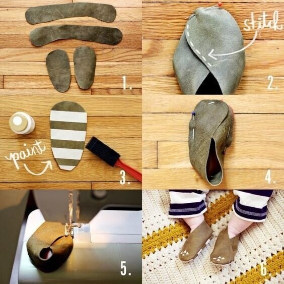 Очень простые в пошиве детские ботиночки Очень простые в пошиве детские ботиночки