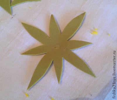 Одуванчики из фоамирана: часть 2