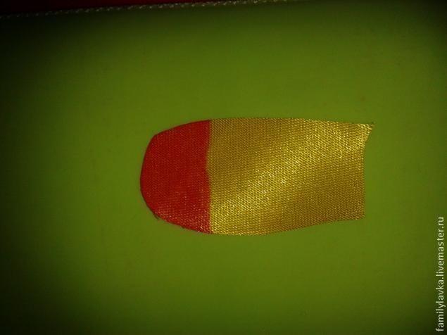 Спараксис "Властелин огня" из атласной ленты своими руками: часть 1