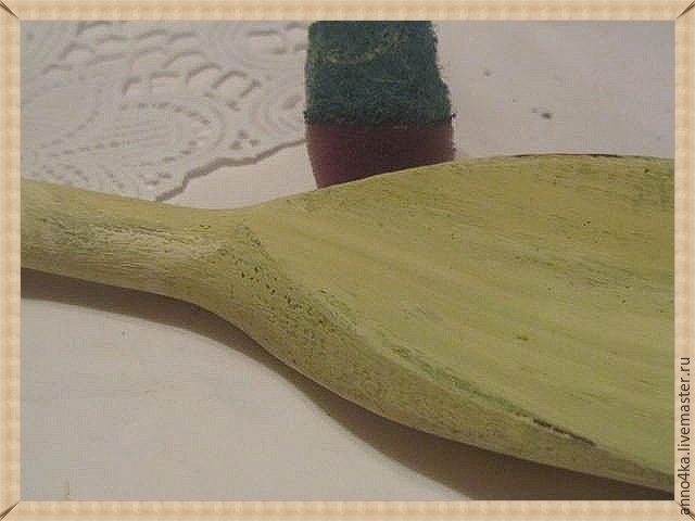 Объемный декупаж без специальных материалов: создаем панно "Ложка меда": часть 4