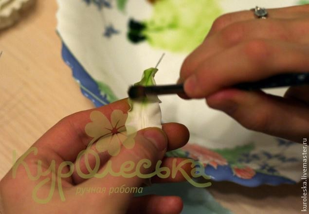 Глориоза: мастер-класс по лепке цветка в технике керамической флористики, часть 3