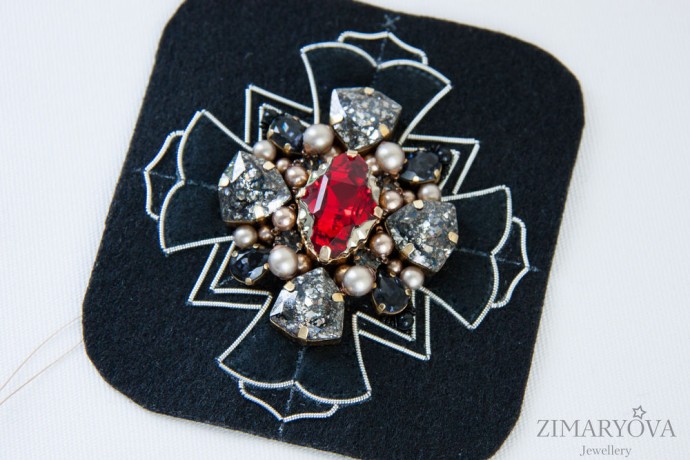 ​Создаем брошь-орден "Primavera": часть 2