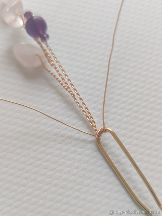 Делаем красивую шпильку для волос: часть 3