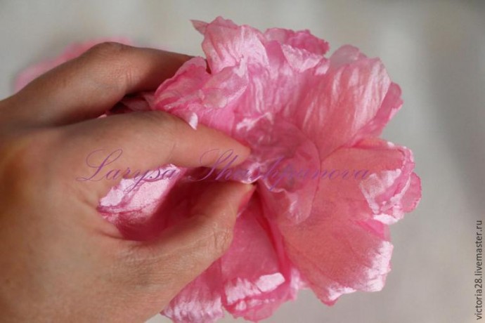 Создание пышного роскошного пиона: часть 4