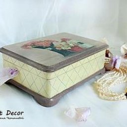 Шкатулка "Цветочное утро": мастер-класс, часть 4