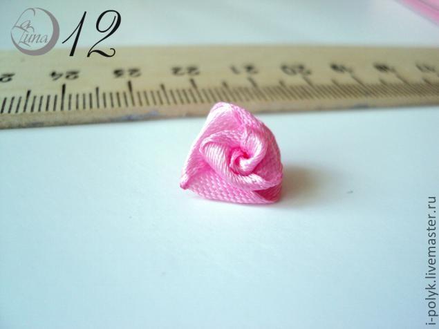 Крошечные розочки из атласных лент: часть 2 Крошечные розочки из атласных лент: часть 2