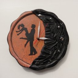 Создание "кожаных" настенных часов: часть 2