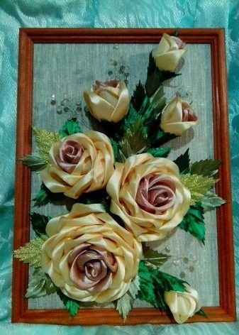 ​Цветы в технике канзаши