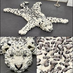 Имитация шкуры из помпонов