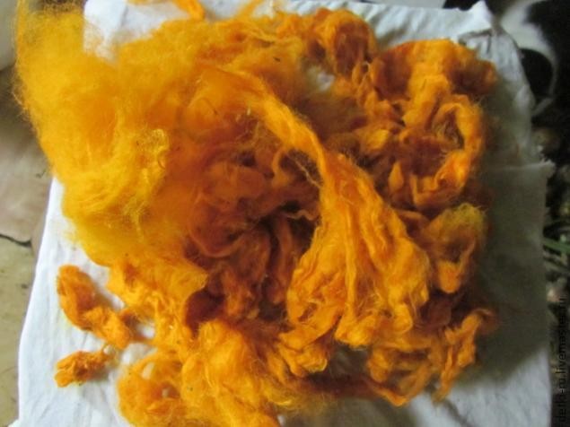 Как вымыть и покрасить шерсть