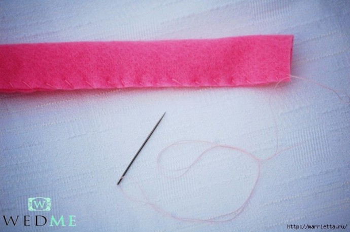 Георгины из фетра