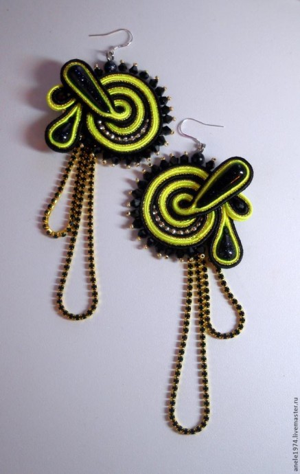 ​Мастер-класс по созданию сутажного кулона "Весенний букетик": часть 6