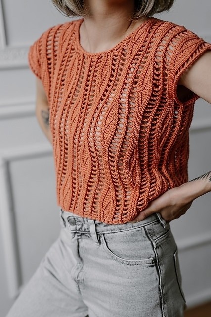 Ажурный узор дорожками