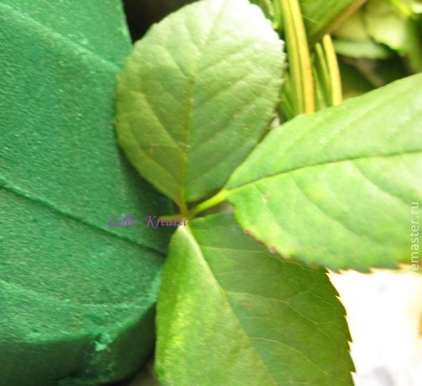 Корзинка с розами: простой вариант