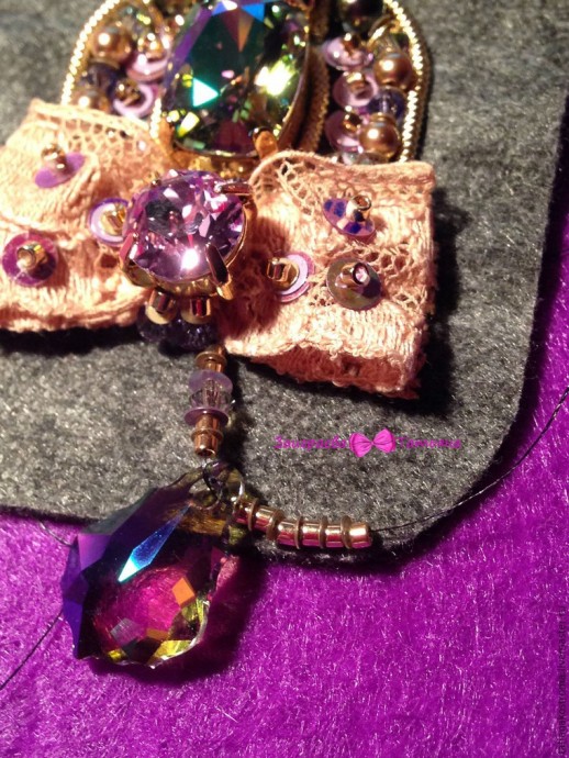 Создаём романтичные серёжки: часть 3