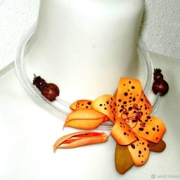 Колье "Тигровая лилия": часть 1