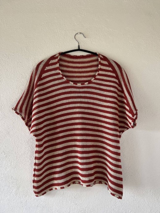 Полосатый топ спицами Полосатый топ спицами