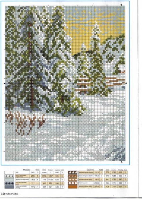 Вышиваем зимние пейзажи: часть 5