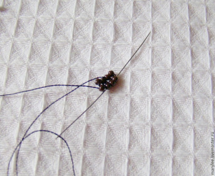 ​Создаем нежный кулон "English rose": часть 5