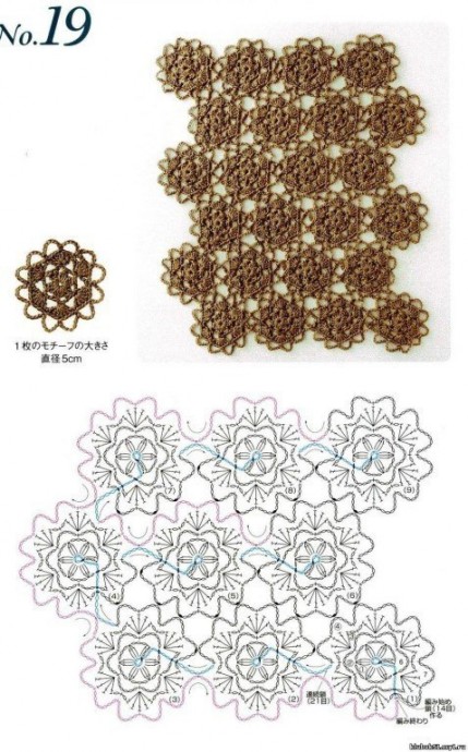 Схемы для безотрывного вязания