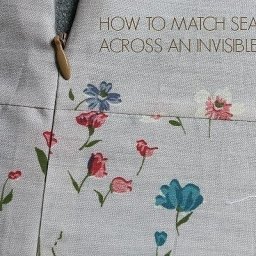 Совмещение швов при вшивании потайной молнии