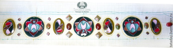 Создаем пояс с бисерной вышивкой: часть 1