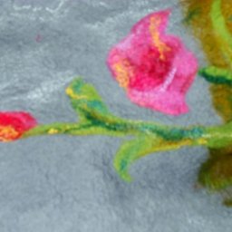 Декорирование валяных изделий с использованием шаблонов